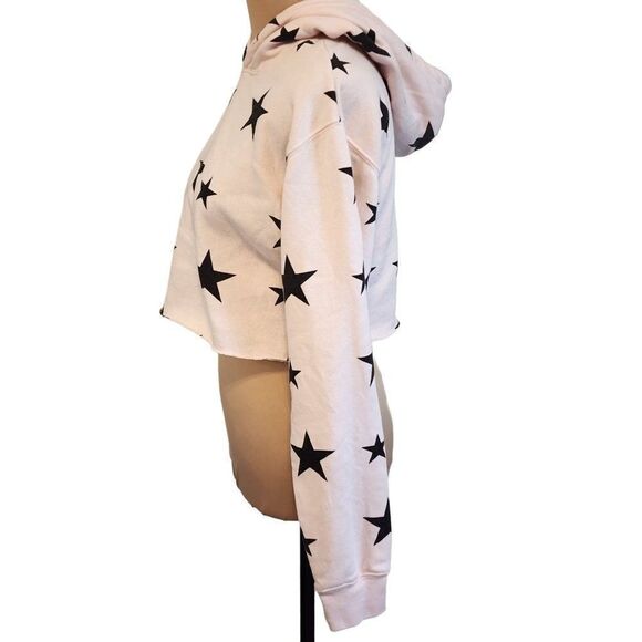 Woman's Southern Spirit Small Pink Crop Hoodie - Picture 2 of 6